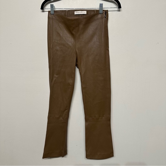 Ines & Marechal Lamb Leather Crop Flare Pants